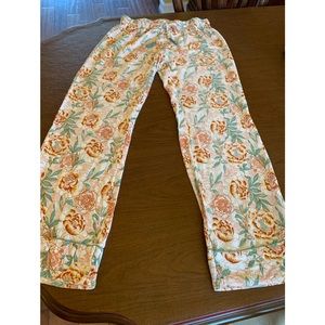 World Market Blush, Rust & Sage Pajama/Lounge Pant